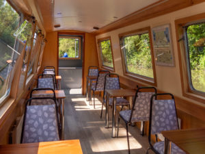 Interior of Electra Canal Boat